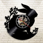 Rabbit Silhouette Wall Clock