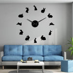 Rabbit  3D wall clock
