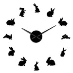 Rabbit  3D wall clock