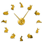 Rabbit  3D wall clock