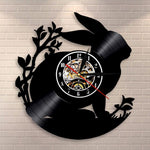 Rabbit Silhouette Wall Clock