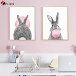 Bubble Gum Rabbit - Modern Wall Art