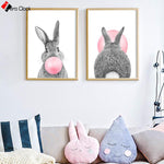 Bubble Gum Rabbit - Modern Wall Art