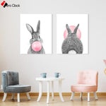 Bubble Gum Rabbit - Modern Wall Art